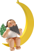 650/70/27, Angel with Pan Flute, in Moon