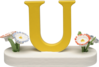 634/23/U, Letter U, with Flowers