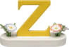 634/23/Z, Letter Z, with Flowers
