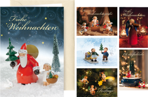 526/30/1-6, Greeting Cards “Heavenly Christmas Greetings”, with envelope, 6 cards, 6 designs